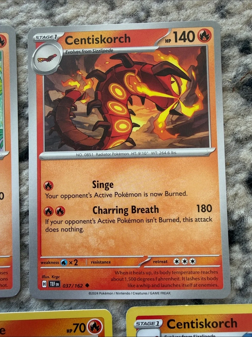 Sizzlipede & Centiskorch Evolution Lot | Temporal Forces + Fusion Strike |✨5/$25